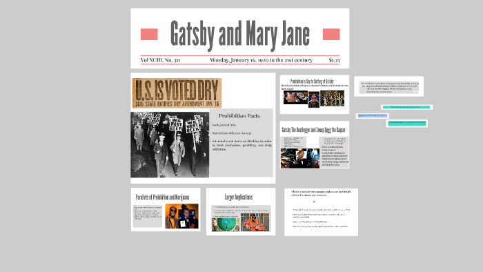 Gatsby and Mary Jane by on Prezi