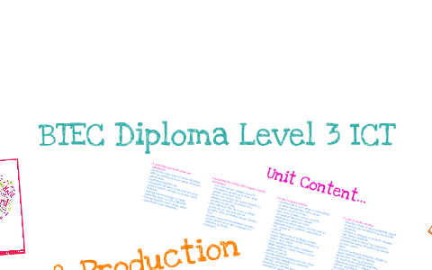 btec level 3 ict extended diploma units