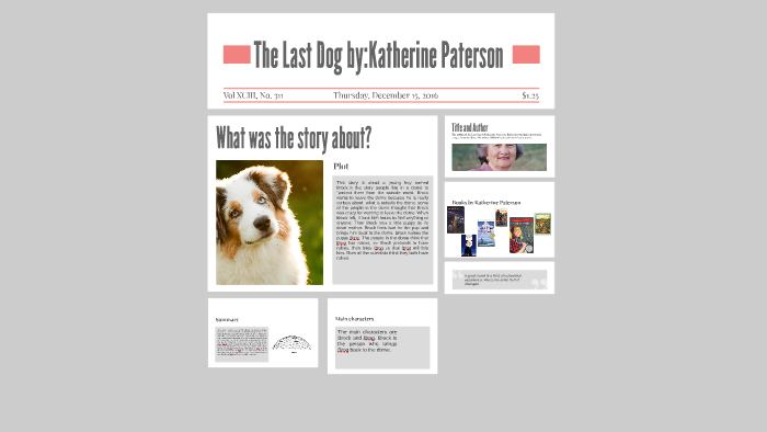 The Last Dog by:Katherine Paterson by abby adler