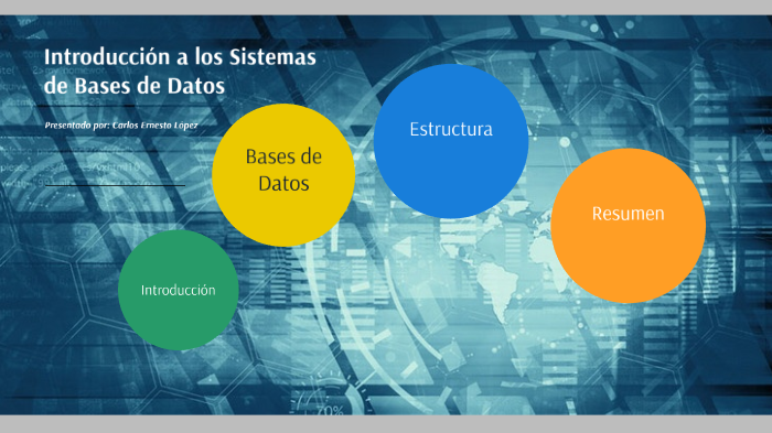 Introducción a los sistemas de bases de datos by Ernesto López on Prezi