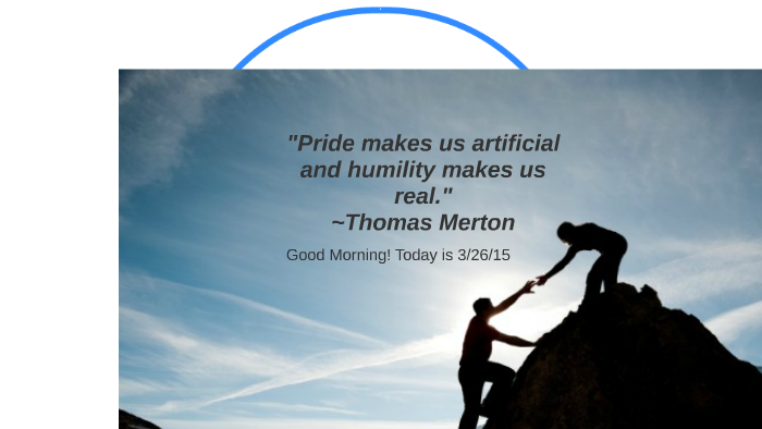 pride makes us artificial essay