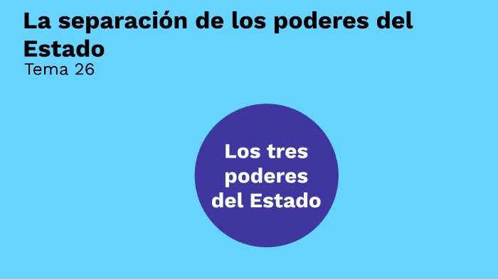 La Separación De Los Poderes Del Estado By Sofia Montoya On Prezi