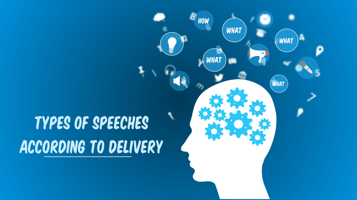 the types of speech according to delivery are impromptu