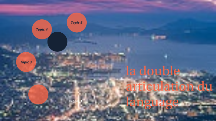 La Double Articulation Du Language By Aicha Aarab