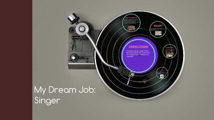 my dream job singer essay