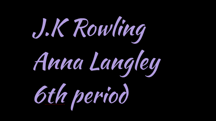 J.K Rowling was born on July 31, 1965 in Yate, United Kingdo by anna ...