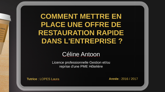 comment monter un projet de restauration rapide