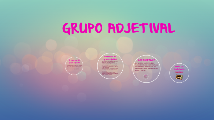 GRUPO ADJETIVAL By Lucia Padilla Martinez On Prezi