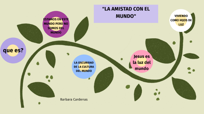 La Amistad Con El Mundo By Barbara Cardenas Carmona