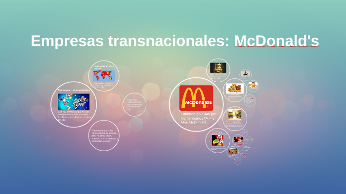 Empresas transnacionales: McDonald's by valentina mancini on Prezi