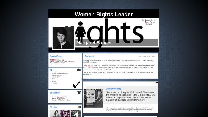 Margaret Sanger by Myra Perez on Prezi