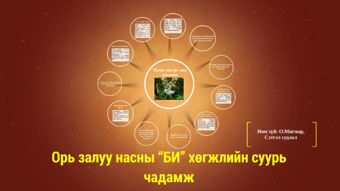 Орь залуу насны “БИ” хөгжлийн суурь чадамж by ariuka anjika on Prezi