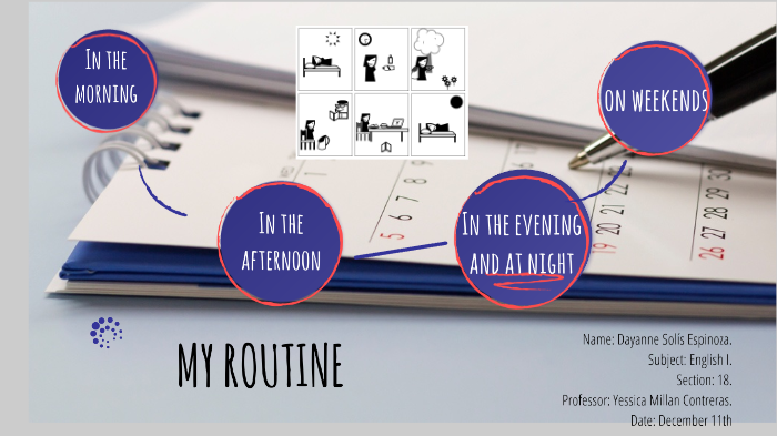 My routine by Dayan Solis Espinoza on Prezi