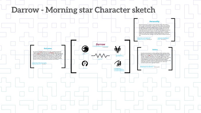 Darrow - Morning star Character sketch by Rhonda Silver