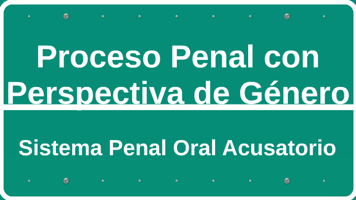 Proceso Penal Con Perspectiva De Género By 6689