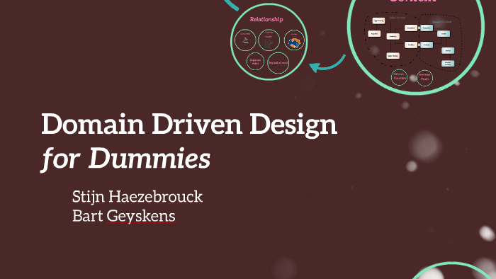 Domain Driven Design for Dummies by StArt Geyzebrouck on Prezi