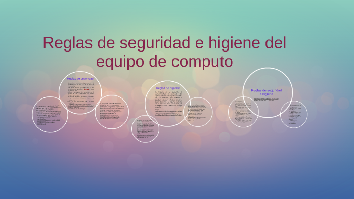 Reglas De Seguridad E Higiene Del Equipo De Computo By Lizbeth Gomez 1165