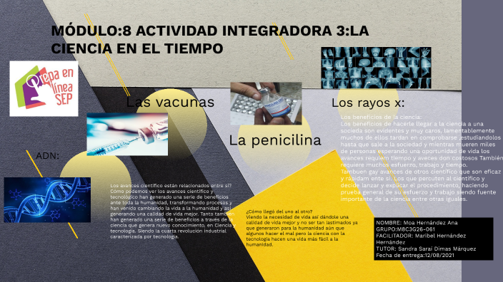 MÓDULO:8 ACTIVIDAD INTEGRADORA 3: LA CIENCIA EN EL TIEMPO by ESTELA
