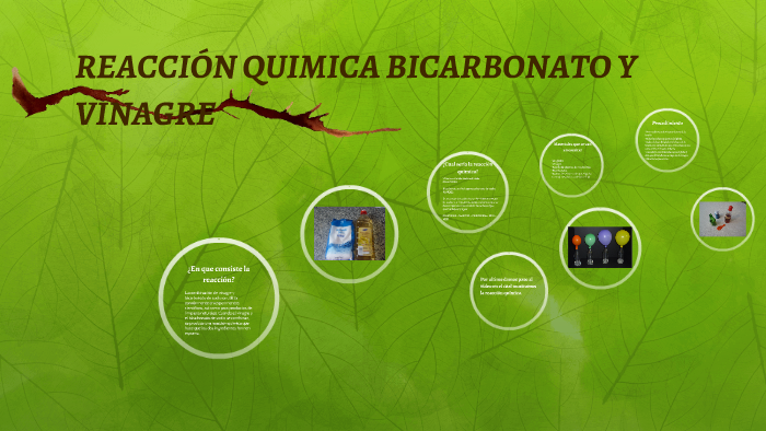 REACCIÓN QUIMICA BICARBONATO Y VINAGRE by Patricia Rives on Prezi