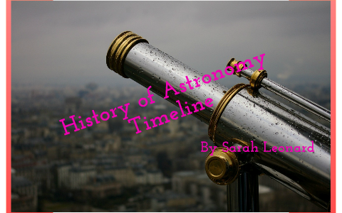 History Of Astronomy Timeline By Sarah Leonard On Prezi