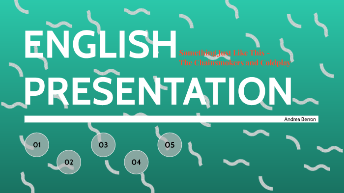 english presentation by Andy Berron on Prezi