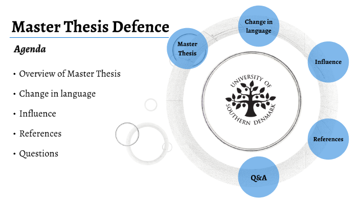 defence master thesis