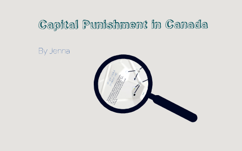 capital punishment in canada research paper