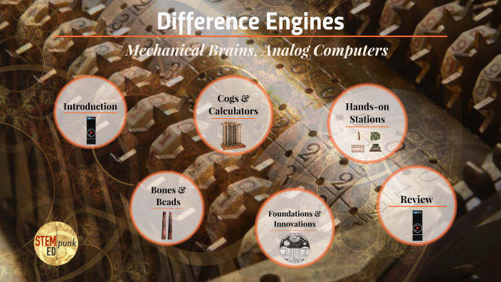 Difference Engines By Richard Blake On Prezi