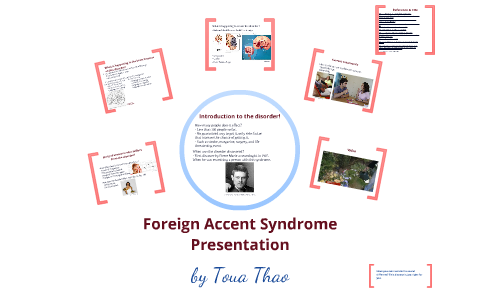 Foreign accent syndrome что это