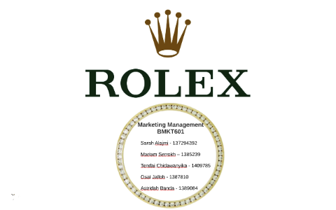rolex brand presentation