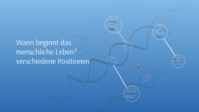 Wann beginnt das menschliche Leben? - verschiedene ...