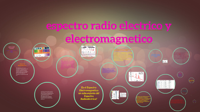 espectro radio electrico y electromagnetico by