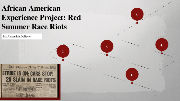 African American Experience Project: Red Summer Race Riots By ...