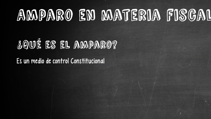 Amparo En Materia Fiscal By Carmen Paloma Requena Hernández 8752