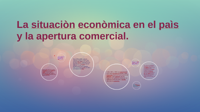 La situaciòn econòmica en el paìs y la apertura comercial. by constanza ...