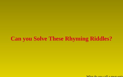 Latin Riddles by Jacque Waddell on Prezi