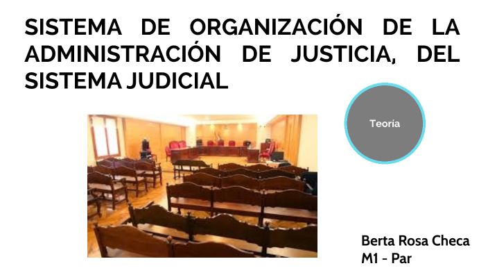 SISTEMA DE ORGANIZACIÓN DE LA ADMINISTRACIÓN DE JUSTICIA, DEL SISTEMA ...