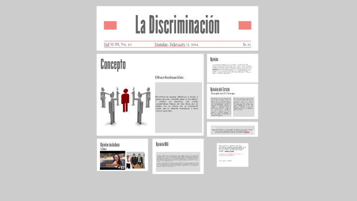 La Discriminacion by JUAN FELIPE CEBALLOS on Prezi