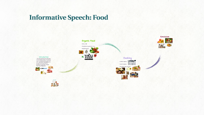 informative speech on organic food