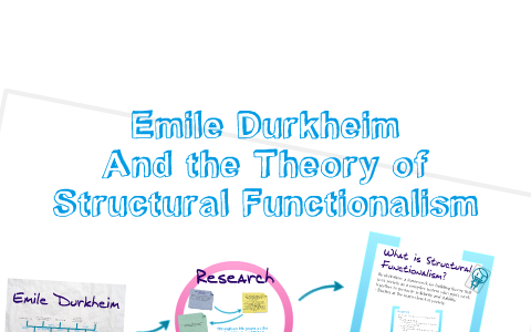 Emile Durkheims Structural Functional Theory