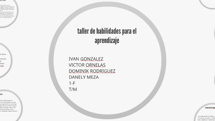 taller de habilidades para el aprendizaje by ivan gonzalez on Prezi