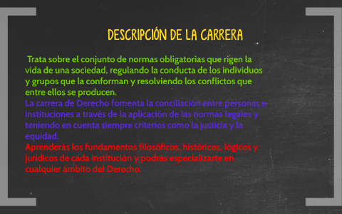 CARRERA DE DERECHO by on Prezi