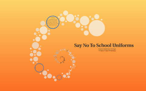 say no to school uniforms essay