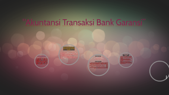 Akuntansi Transaksi Bank Garansi By Nafrizal Sr