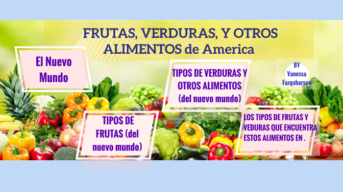 Frutas, Verduras Y Otros Alimentos de America by Vanessa Farquharson on ...