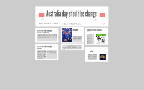 essay on why australia day should be changed
