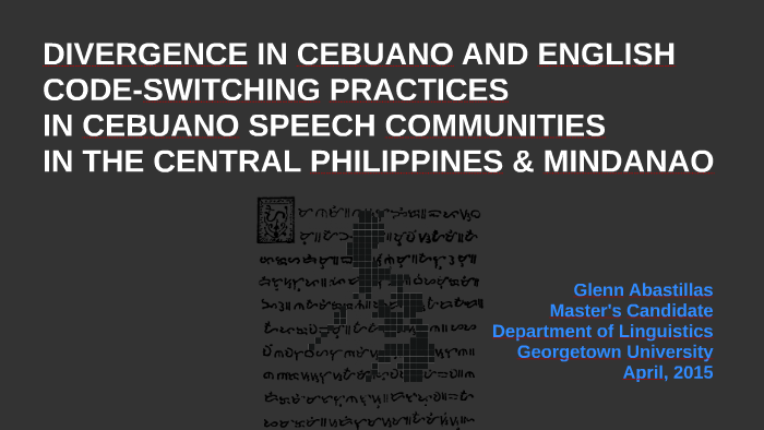 You Are What You Tweet: A Divergence in Code-Switching Practices in Cebuano  and English Speakers in Philippines