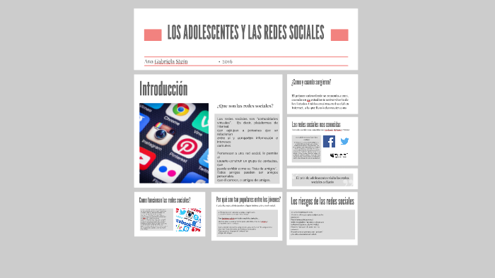 LOS ADOLESCENTES Y LAS REDES SOCIALES by Gabriela Stein on Prezi