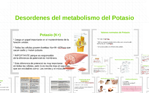 Desordenes del metabolismo del Potasio by Marcela Vergara