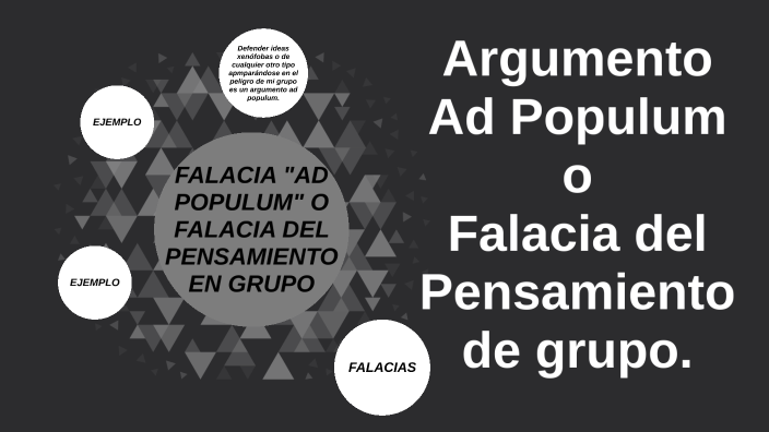 Ad populum ejemplos argumentum Falacia ad